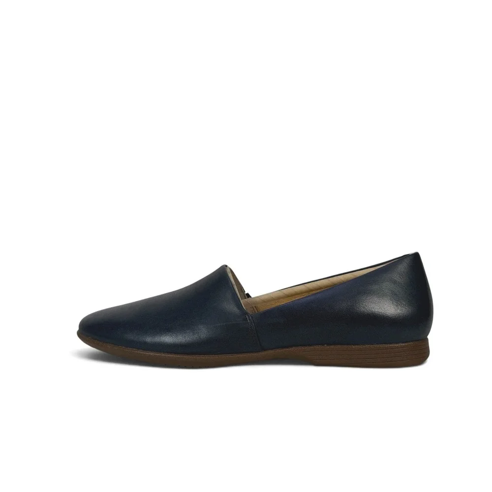 Dansko Larisa Navy Milled Leather Loafers Flats Womens 8.5 9 EU 39 Slip On